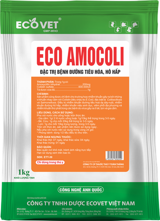 ECO AMOCOLI - Đặc trị bệnh đường hô hấp, tiêu hóa