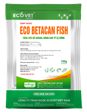 ECO BETACAN FISH - Tăng sức đề kháng, nâng cao tỷ lệ sống.