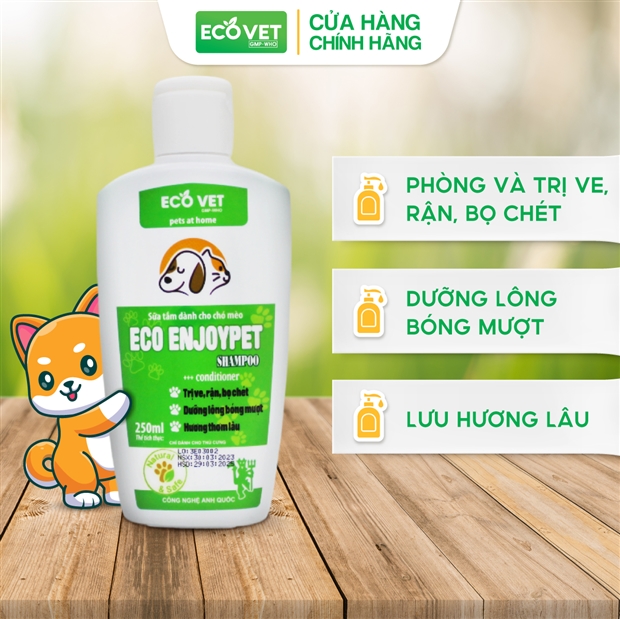 Eco Enjoypet Shampoo - Anti-mite and anti-scabies shower gel, hair conditioner