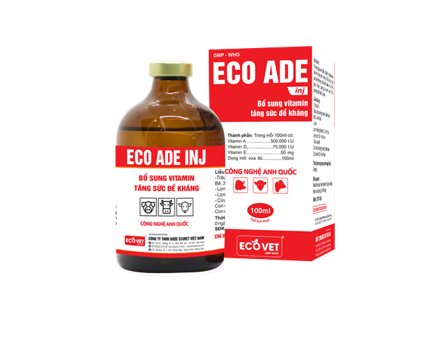 ECO - ADE INJ - Supplement with vitamins and increase resistance.