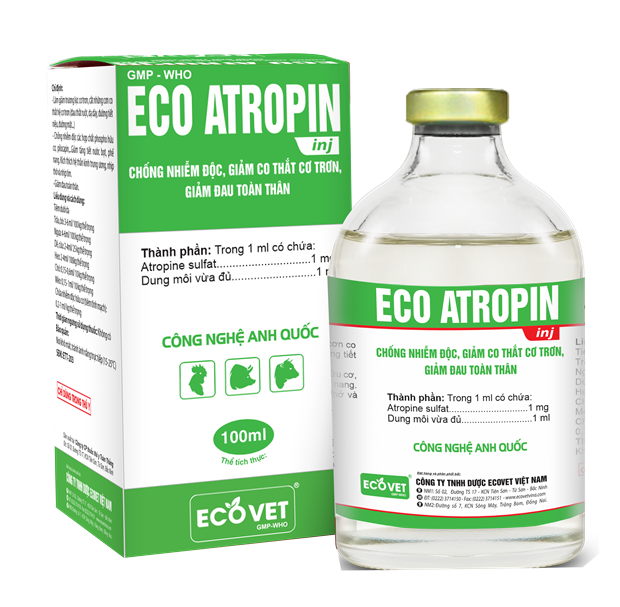 ECO - ATROPIN - Anti-toxicity, reducing smooth muscle contractions, reducing systemic pain.