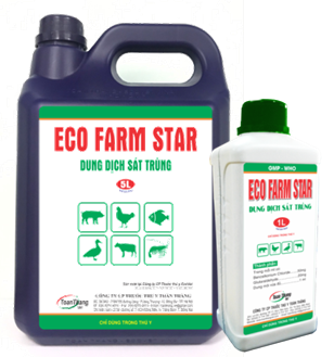 ECO FARM STAR - Thuốc sát trùng đậm đặc tiêu độc, sát trùng chuồng trại.