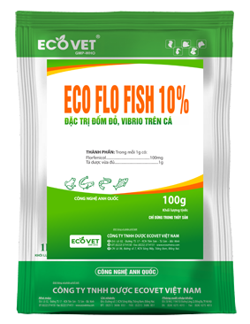 ECO FLO FISH 10% - Đặc trị đốm đỏ, Vibrio trên cá-tôm