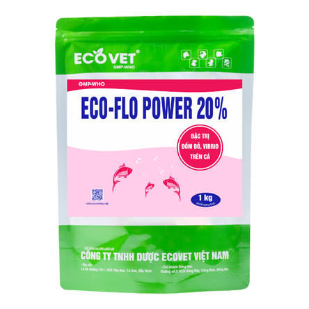 ECO-FLO POWER 20% - SPECIAL TREATMENT FOR RED SPOT, VIBRIO ON FISH