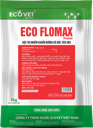 ECO FLOMAX PREMIX - Đặc trị nhiễm khuẩn đường hô hấp, tiêu hóa