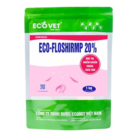 ECO FLO 20% - Special treatment for red spots, Vibrio on fish and shrimp.