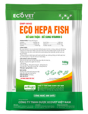 ECO HEPA FISH - Bổ gan thận, bổ sung vitamin C cho cá