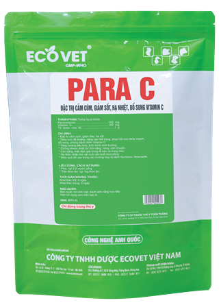 ECO - PARA C - Especially treat flu, reduce fever, lower fever, supplement vitamin C.