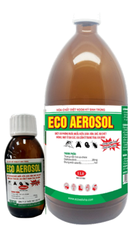 ECO AEROSOL - Kill and prevent flies, mosquitoes, ants, cockroaches, lice, fleas, mites at home and farm