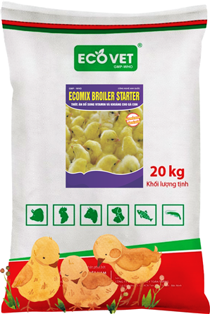 Ecomix Broiler Starter - Vitamin and mineral supplements for chicks