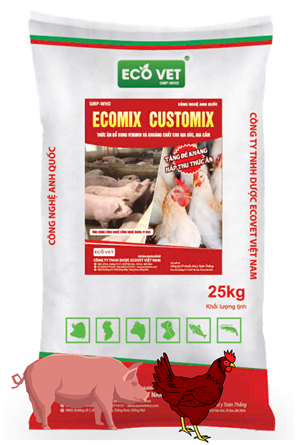 Ecomix Customix - Feed supplements vitamins and minerals for cattle and poultry.