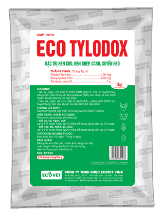 ECO TYLODOX - Special treatment for CRD asthma, Enzootic Pneumonia