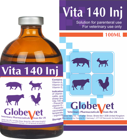 VITA 140 INJ - Bổ sung VITAMIN A, D3, E cho vật nuôi